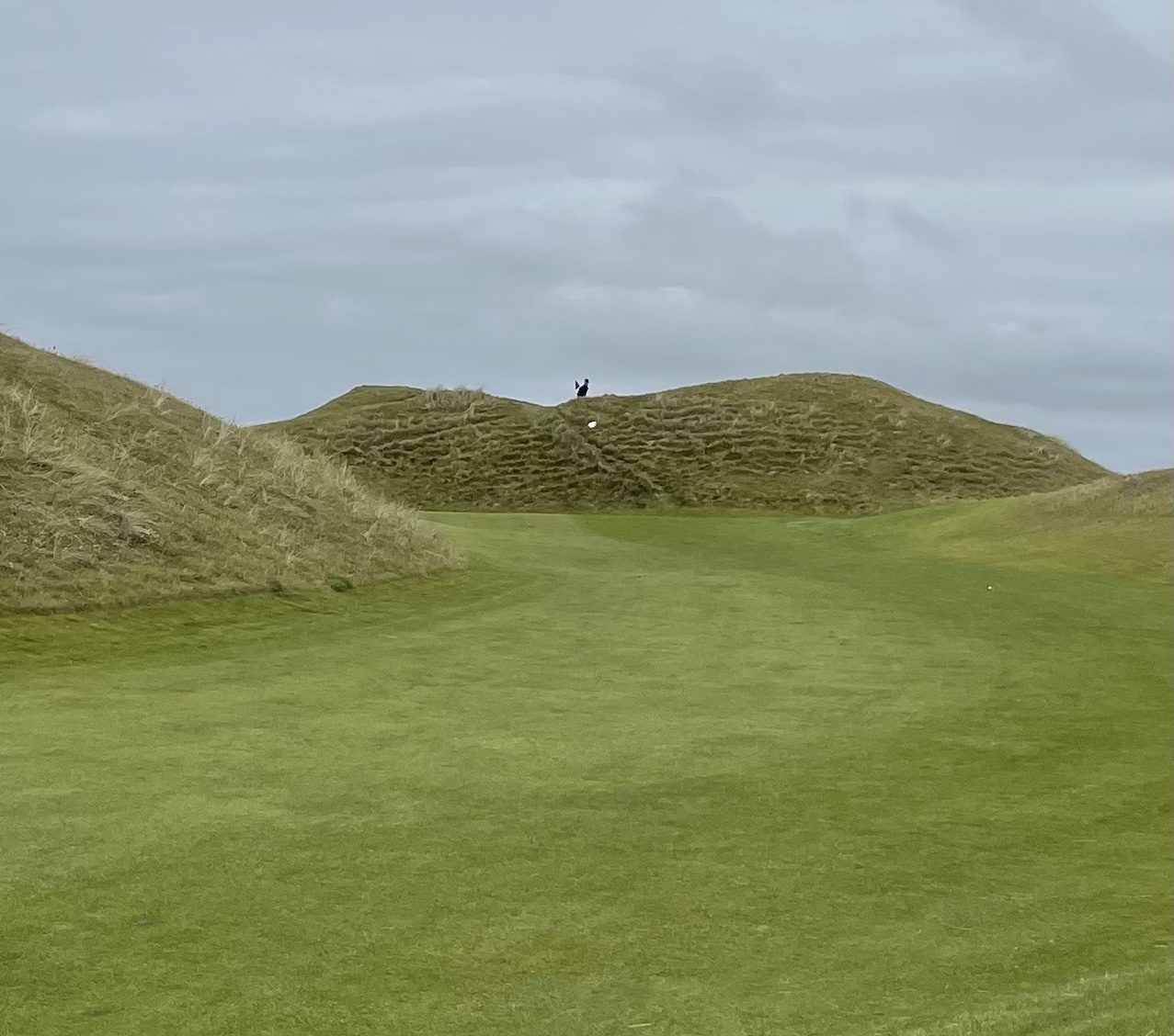 View of Klondyke Hill in the 5th fairway at Lahinch Golf Club.